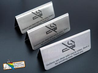 Tafelbordjes Verboden te roken